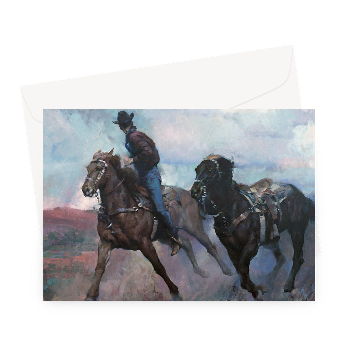 Empty Saddle Greeting Card