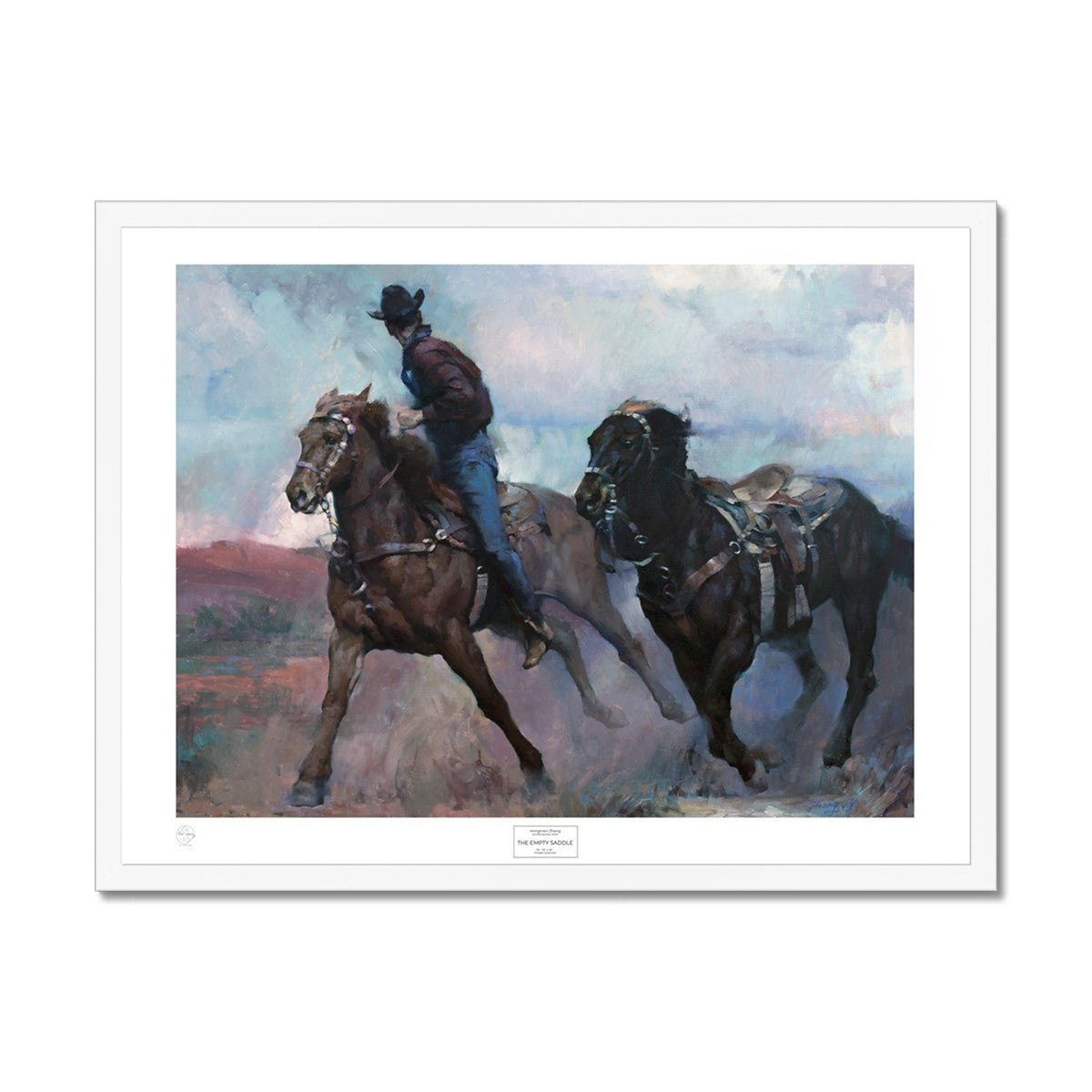 Empty Saddle Framed Print