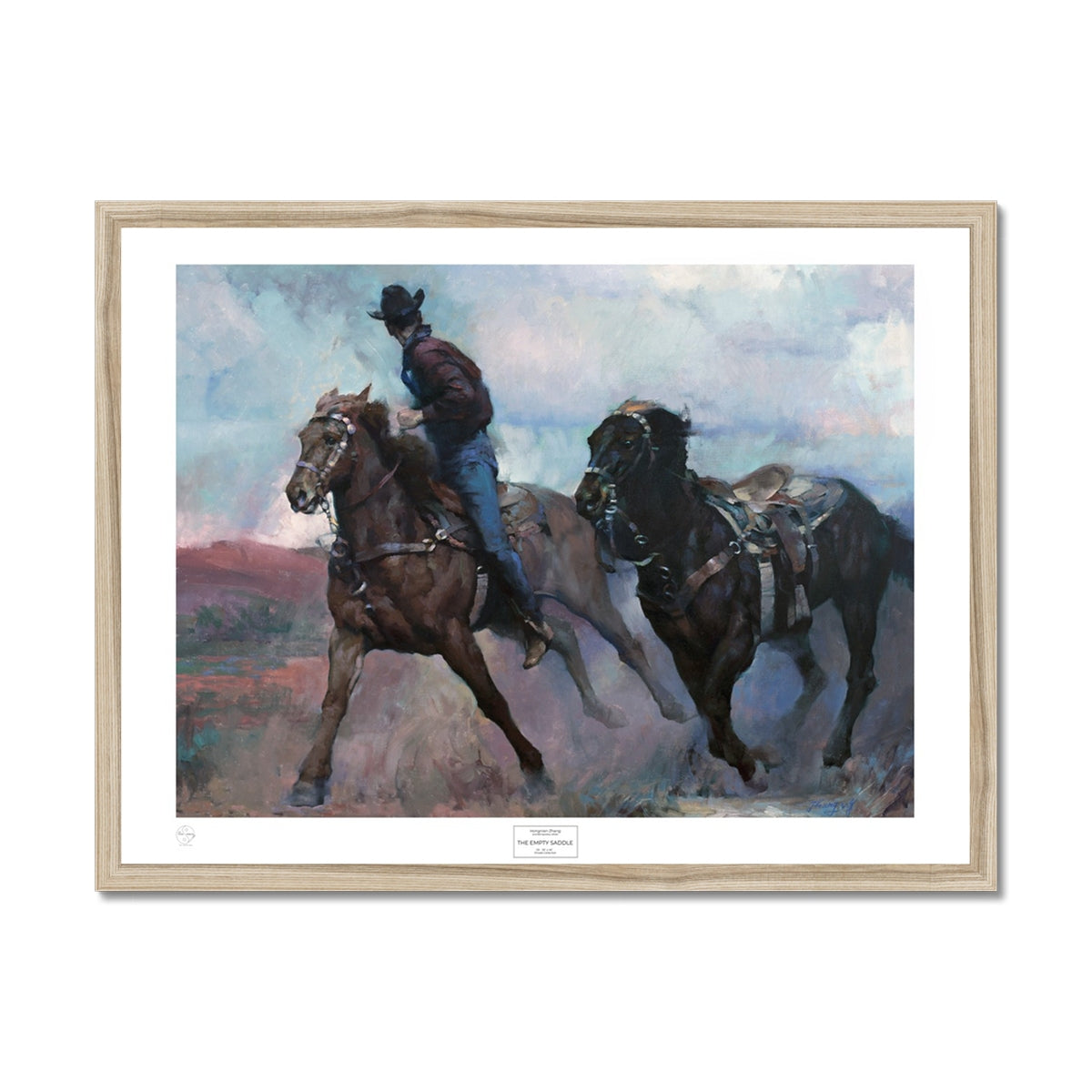 Empty Saddle Framed Print