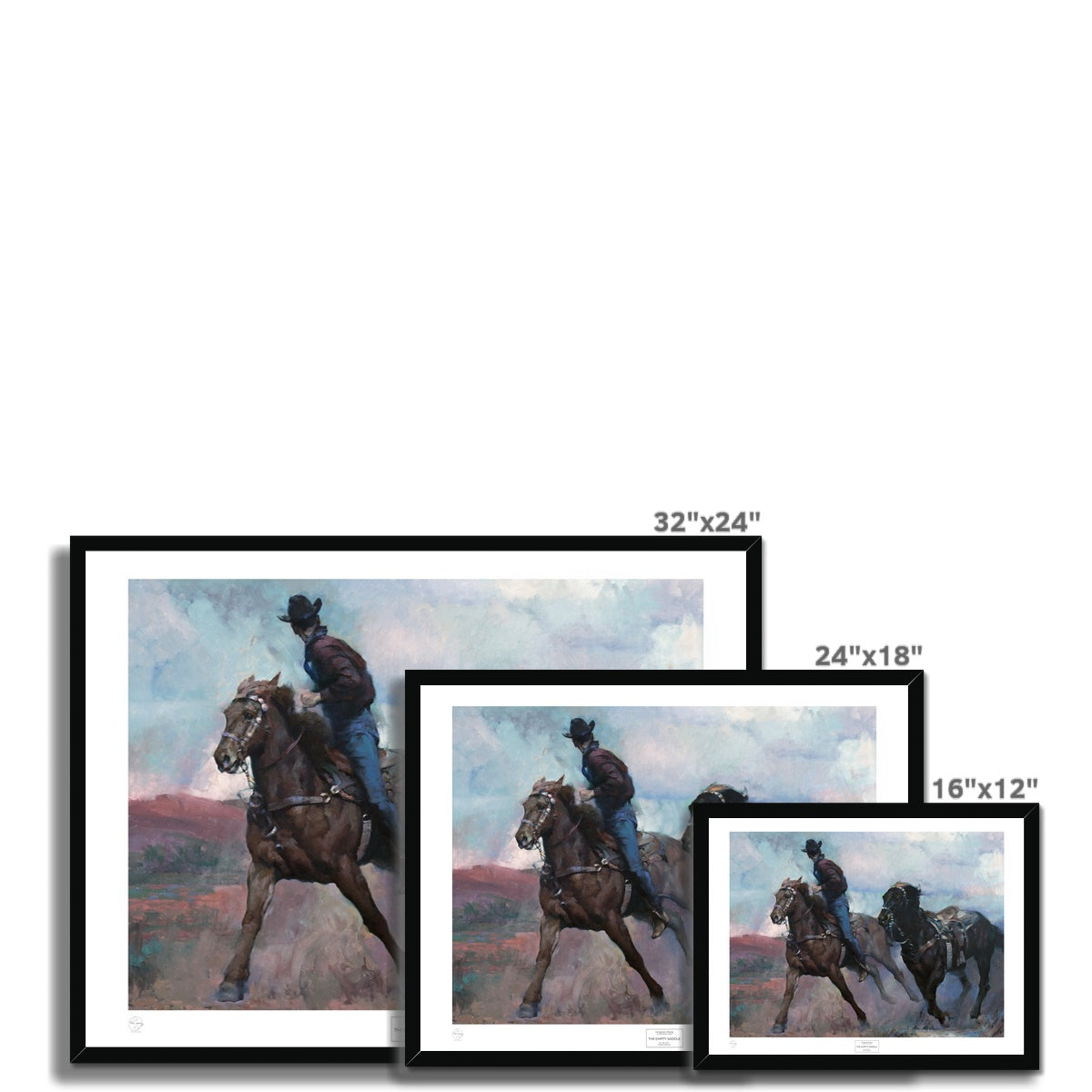 Empty Saddle Framed Print