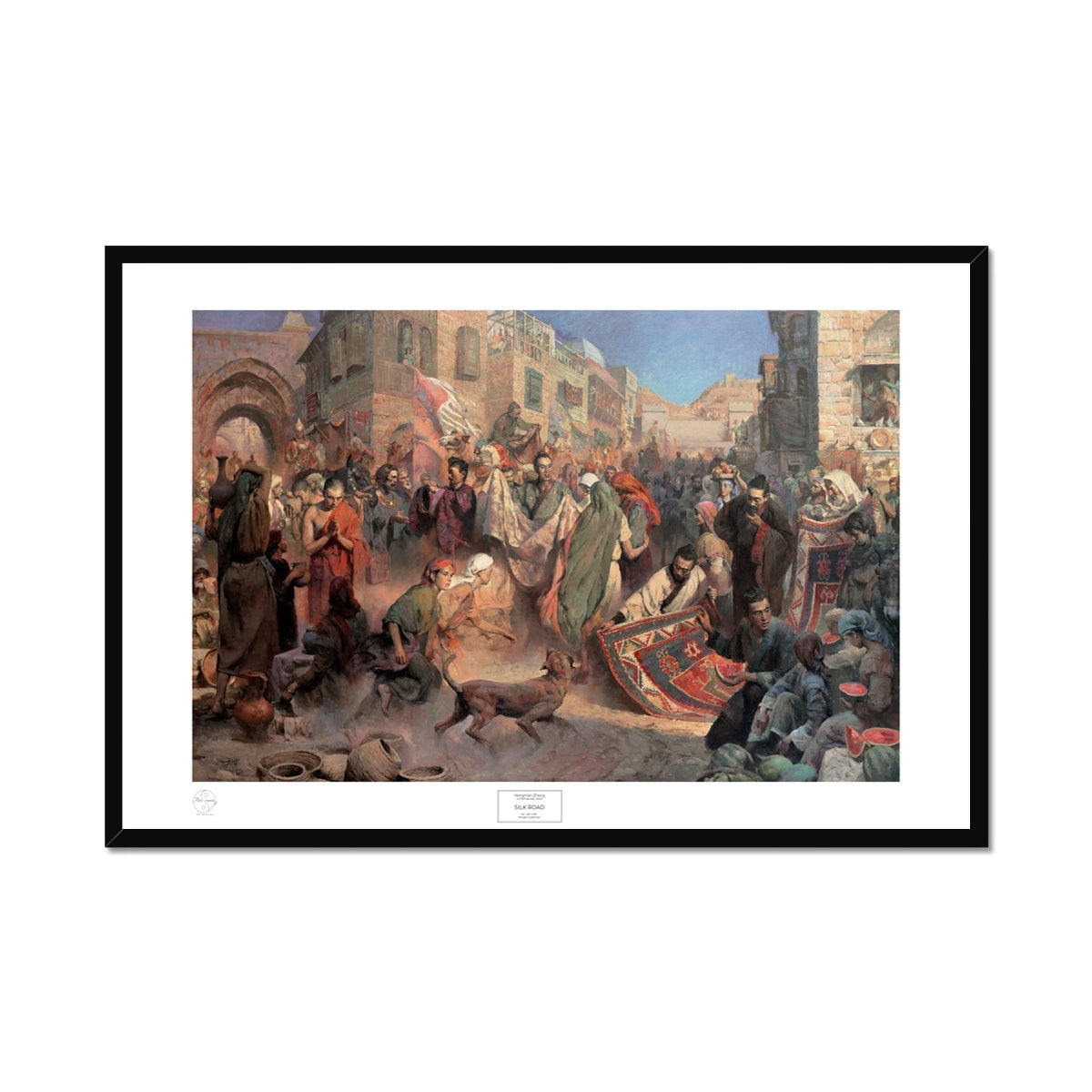 Silk Road Framed Print