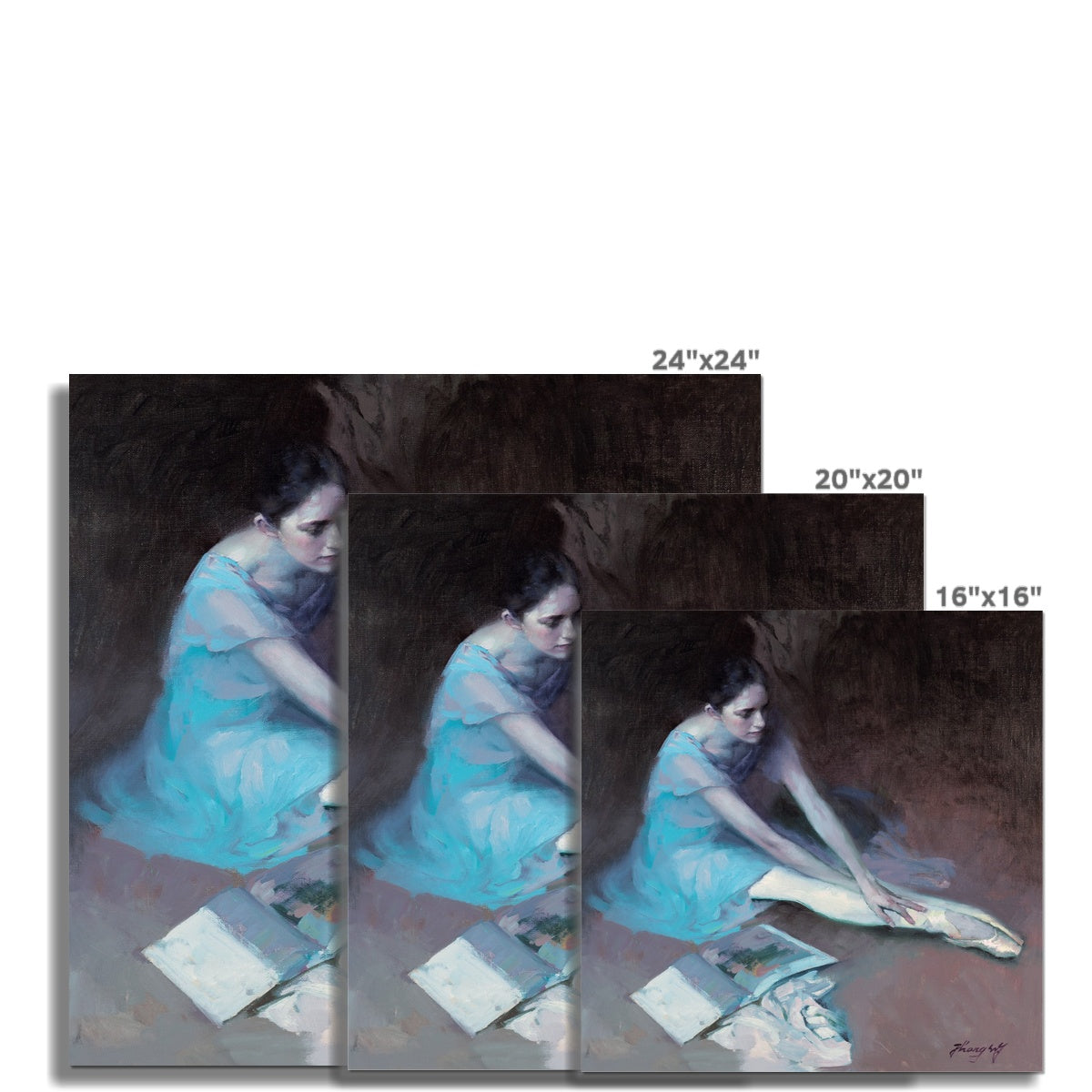 The Ballet Shoes Rolled Canvas