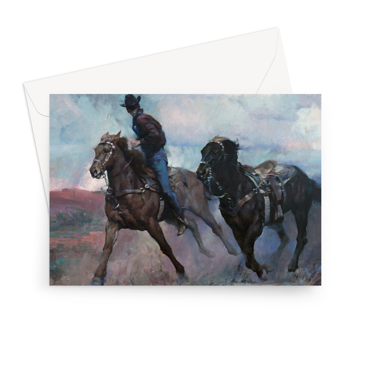 Empty Saddle Greeting Card