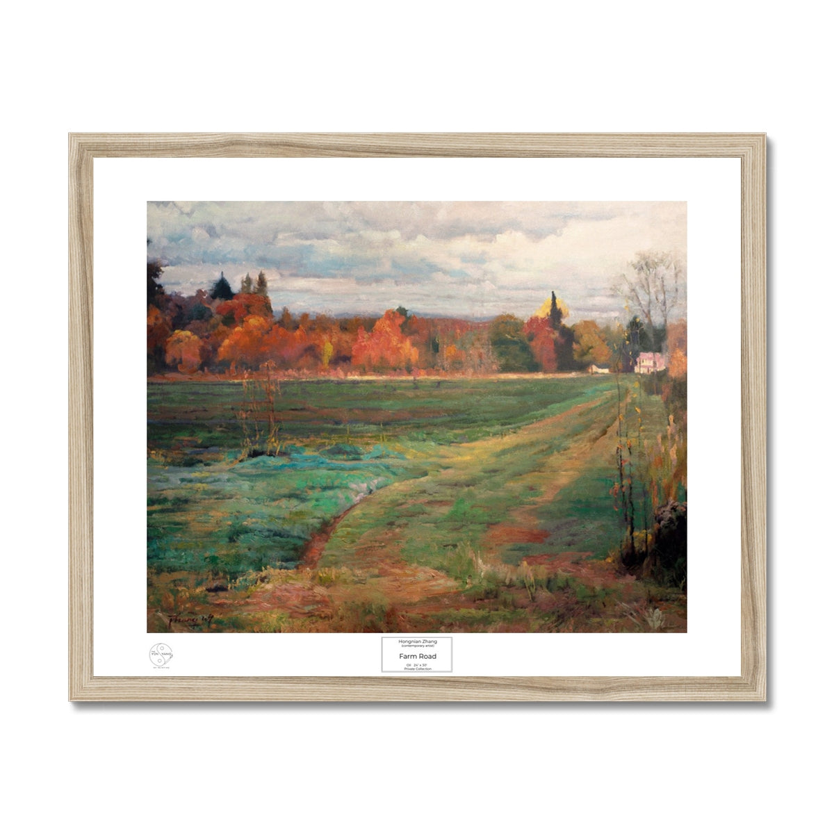Farm Road Framed Print