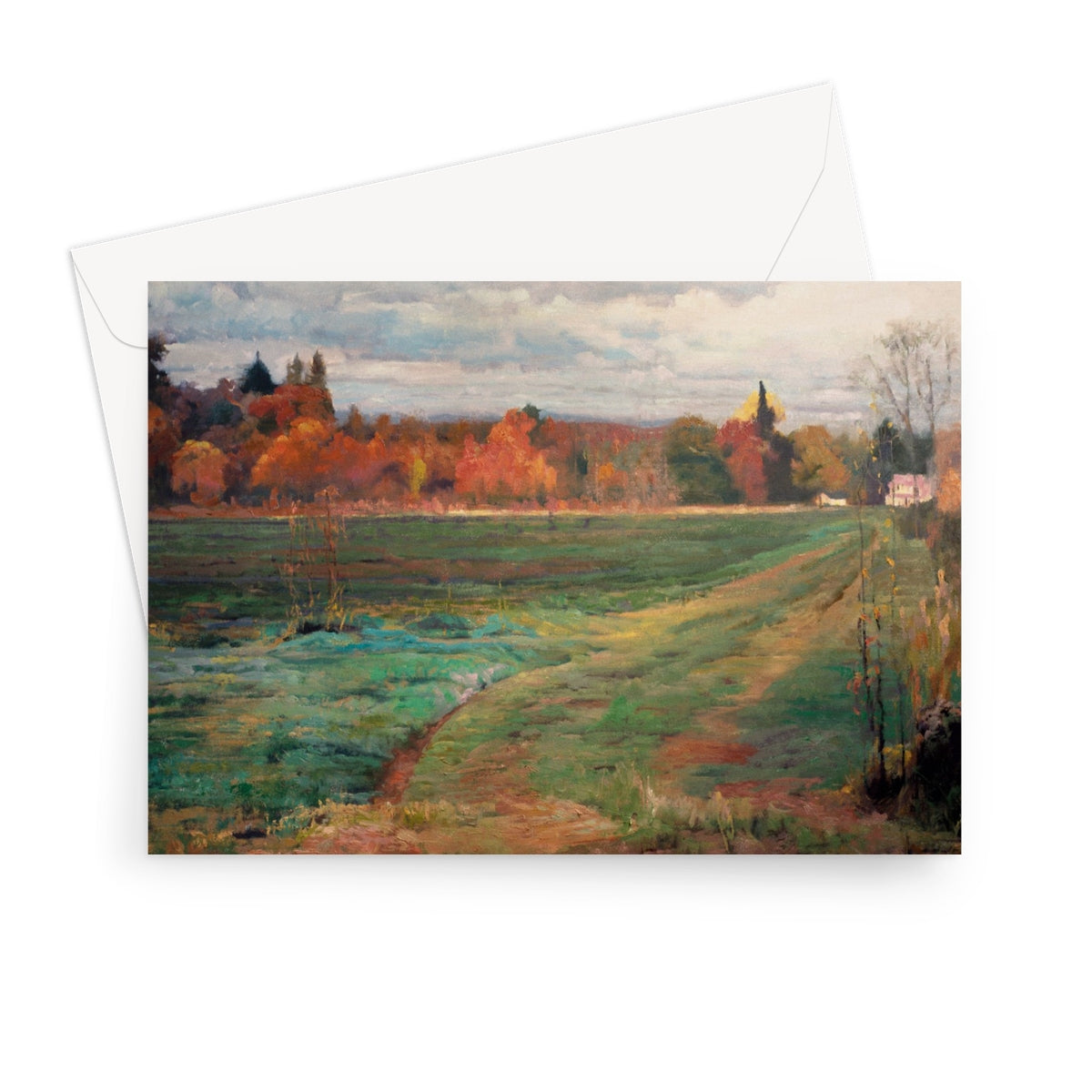 Farm Road Greeting Card