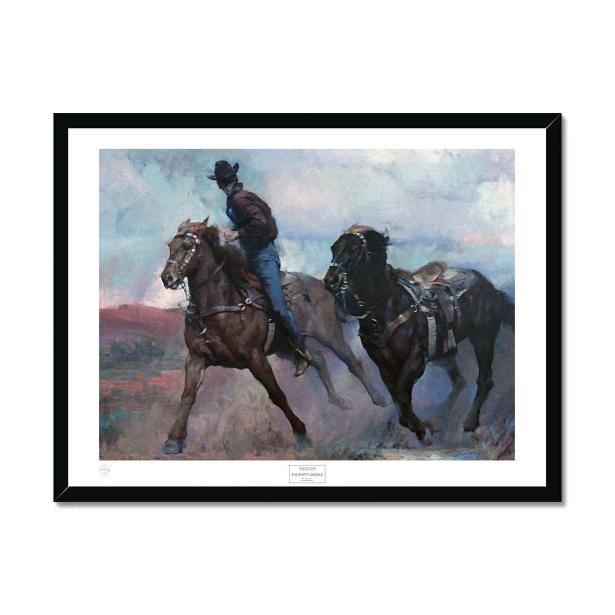 Empty Saddle Framed Print