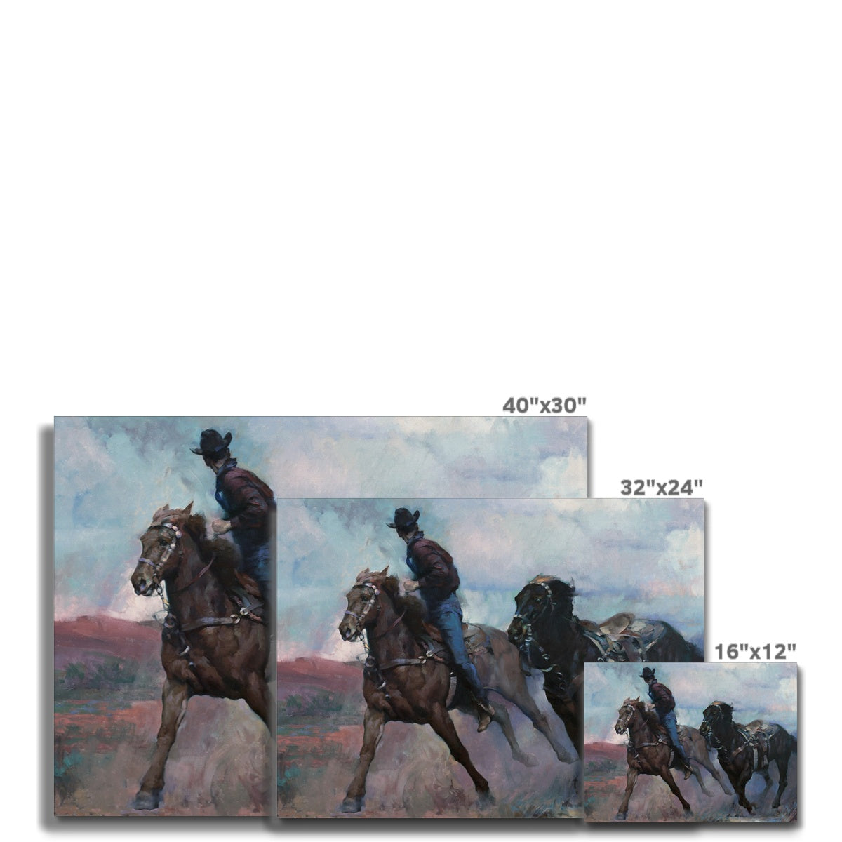 Empty Saddle Canvas