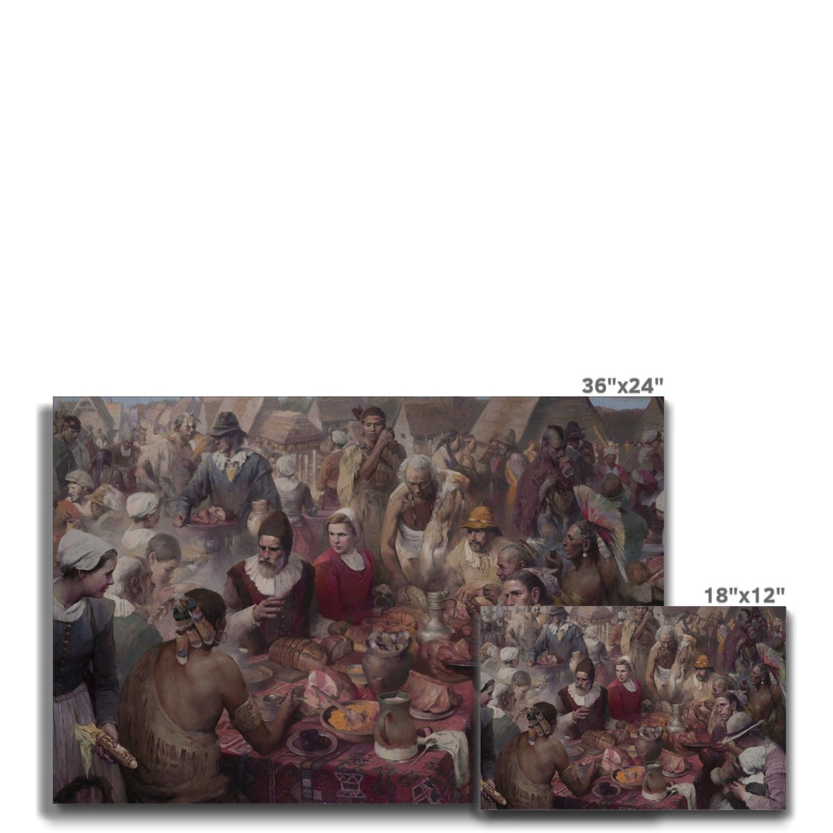 Thanksgiving 1621 Canvas