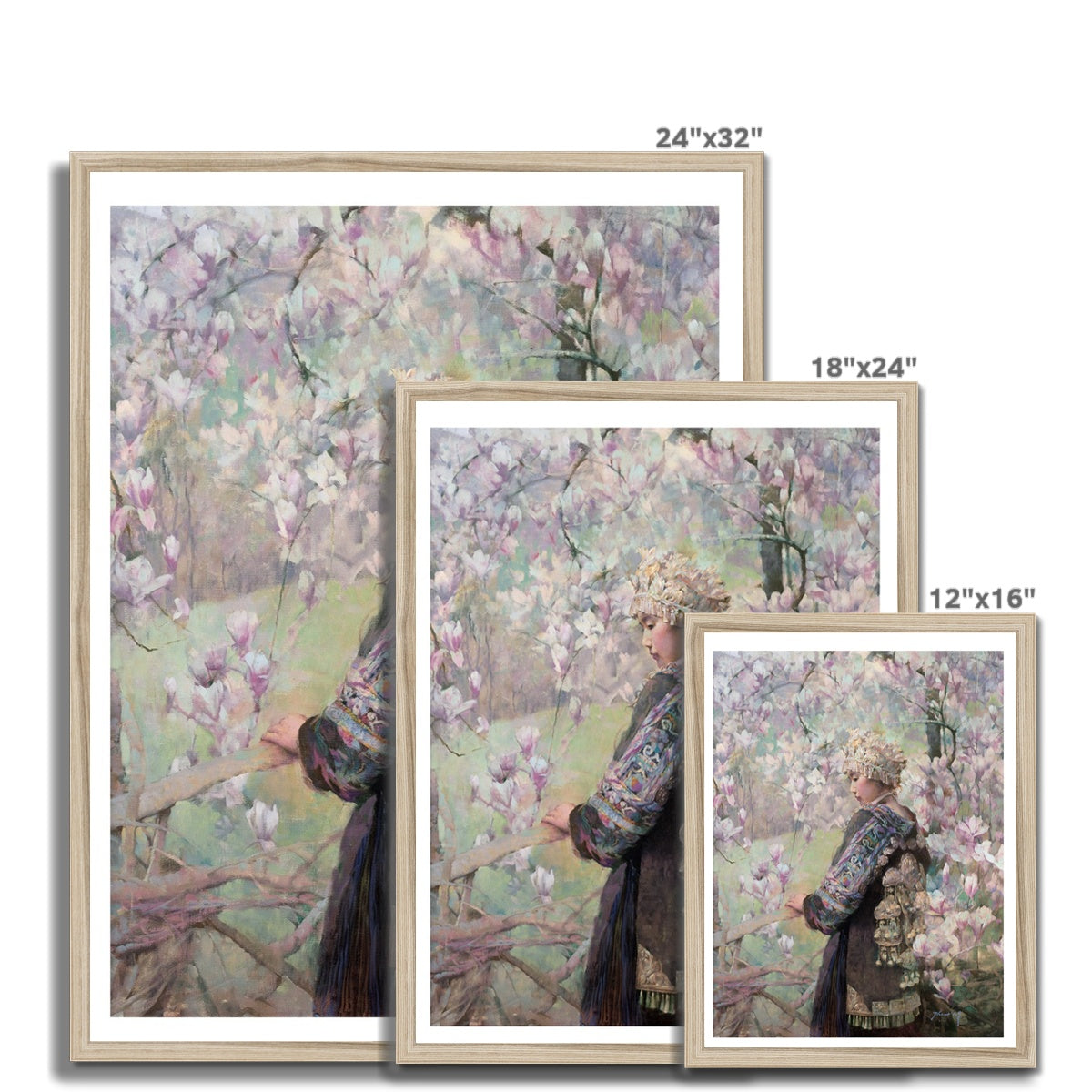Magnolias Framed Print