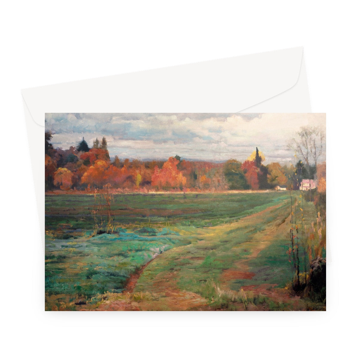 Farm Road Greeting Card