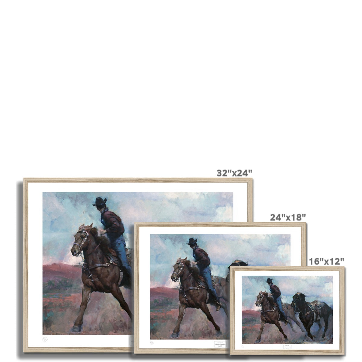 Empty Saddle Framed Print