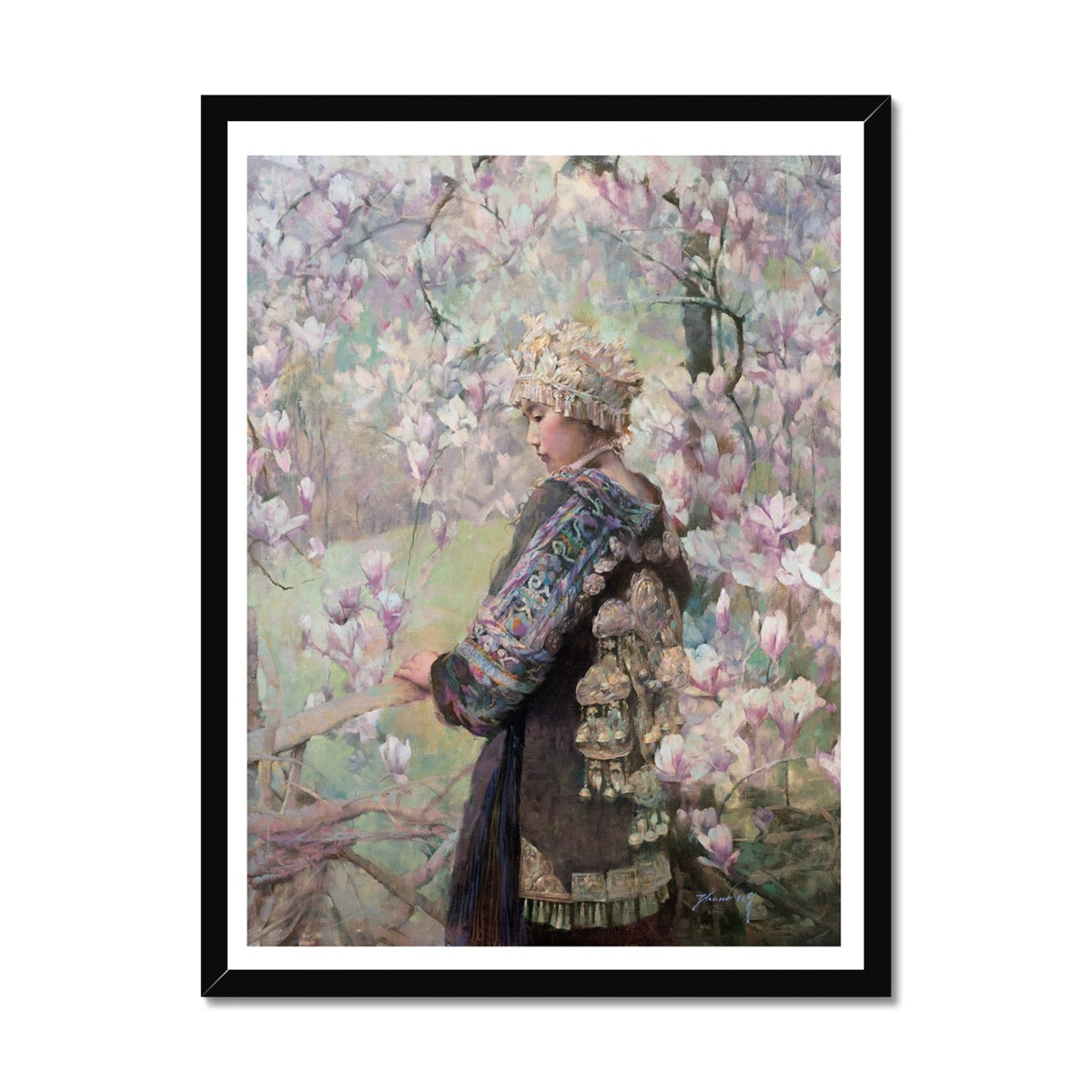 Magnolias Framed Print