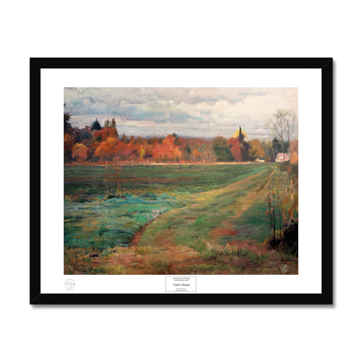 Farm Road Framed Print