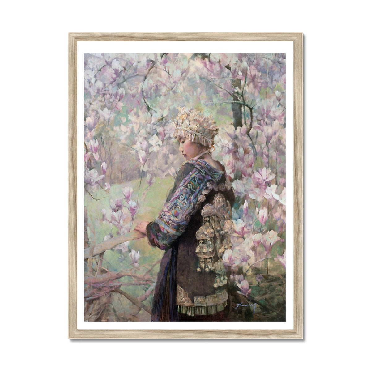 Magnolias Framed Print