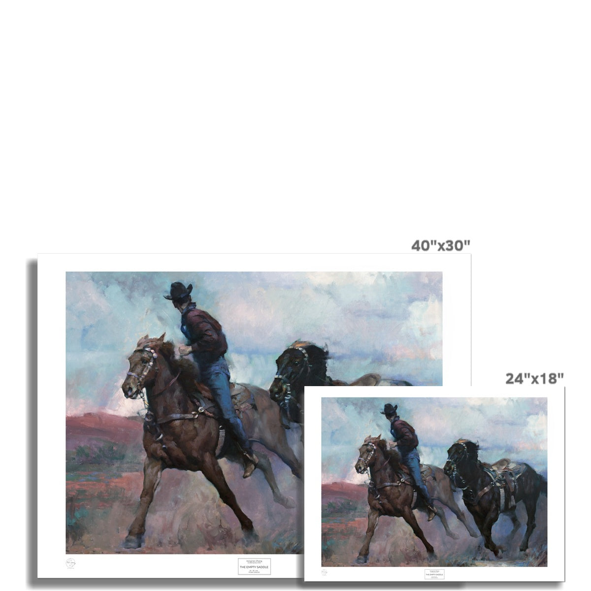 Empty Saddle Fine Art Print