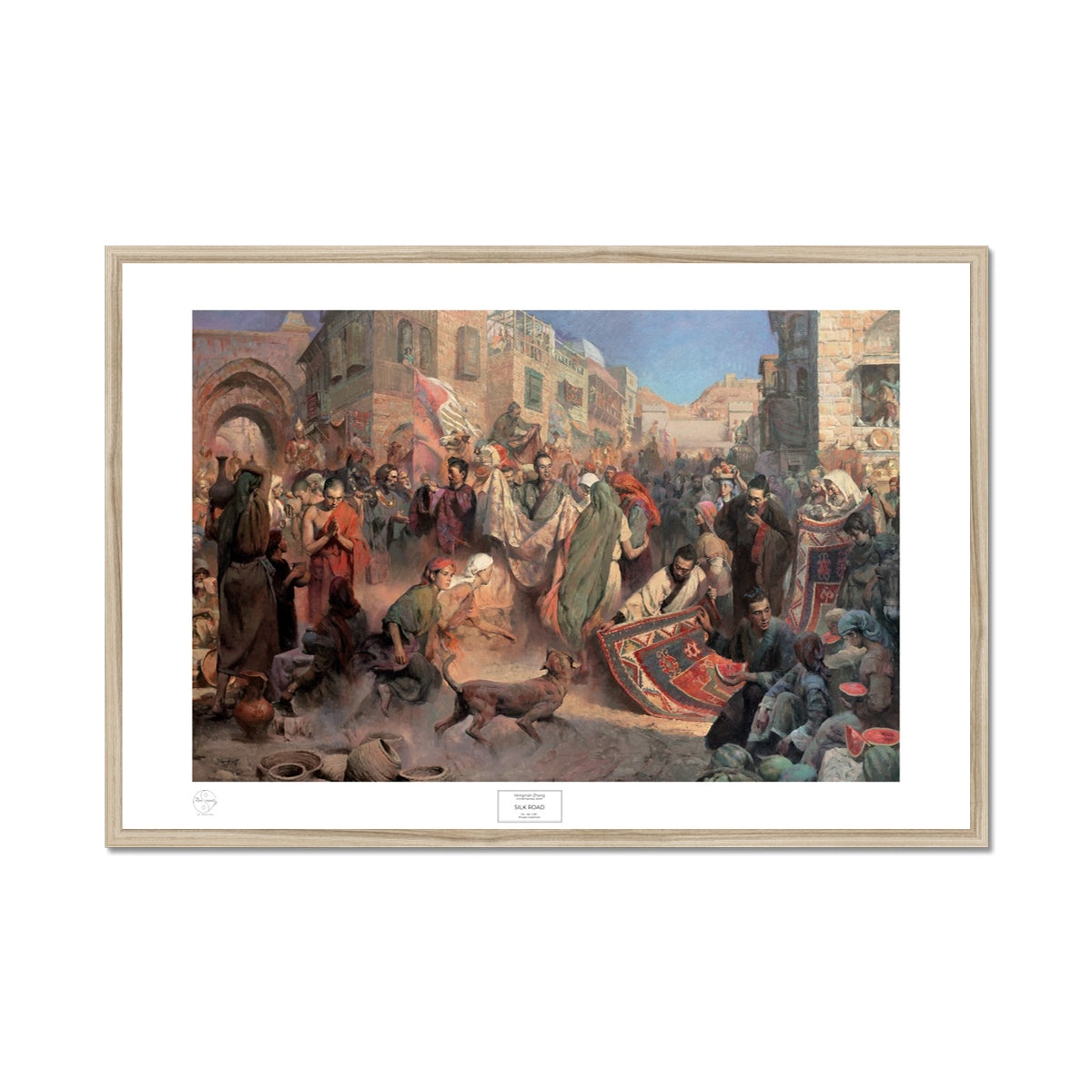 Silk Road Framed Print