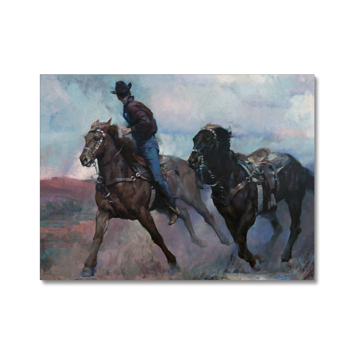 Empty Saddle Canvas