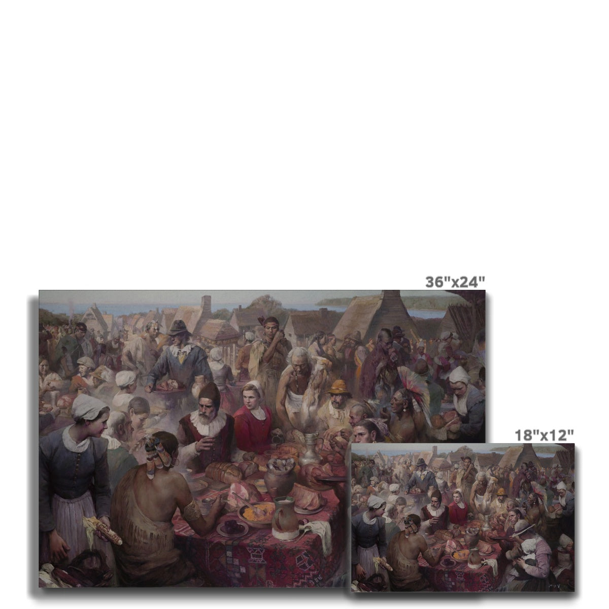 Thanksgiving 1621 Canvas