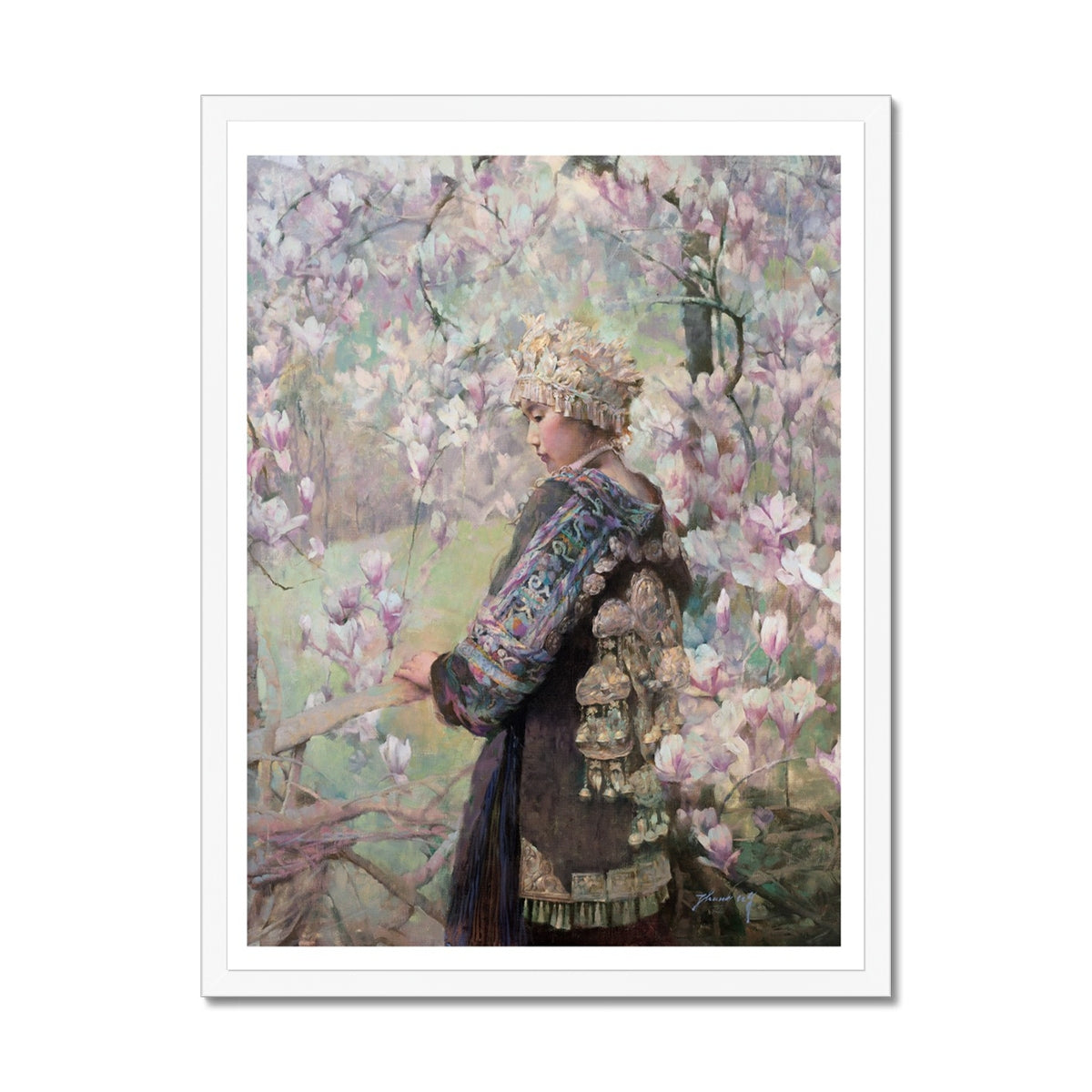 Magnolias Framed Print