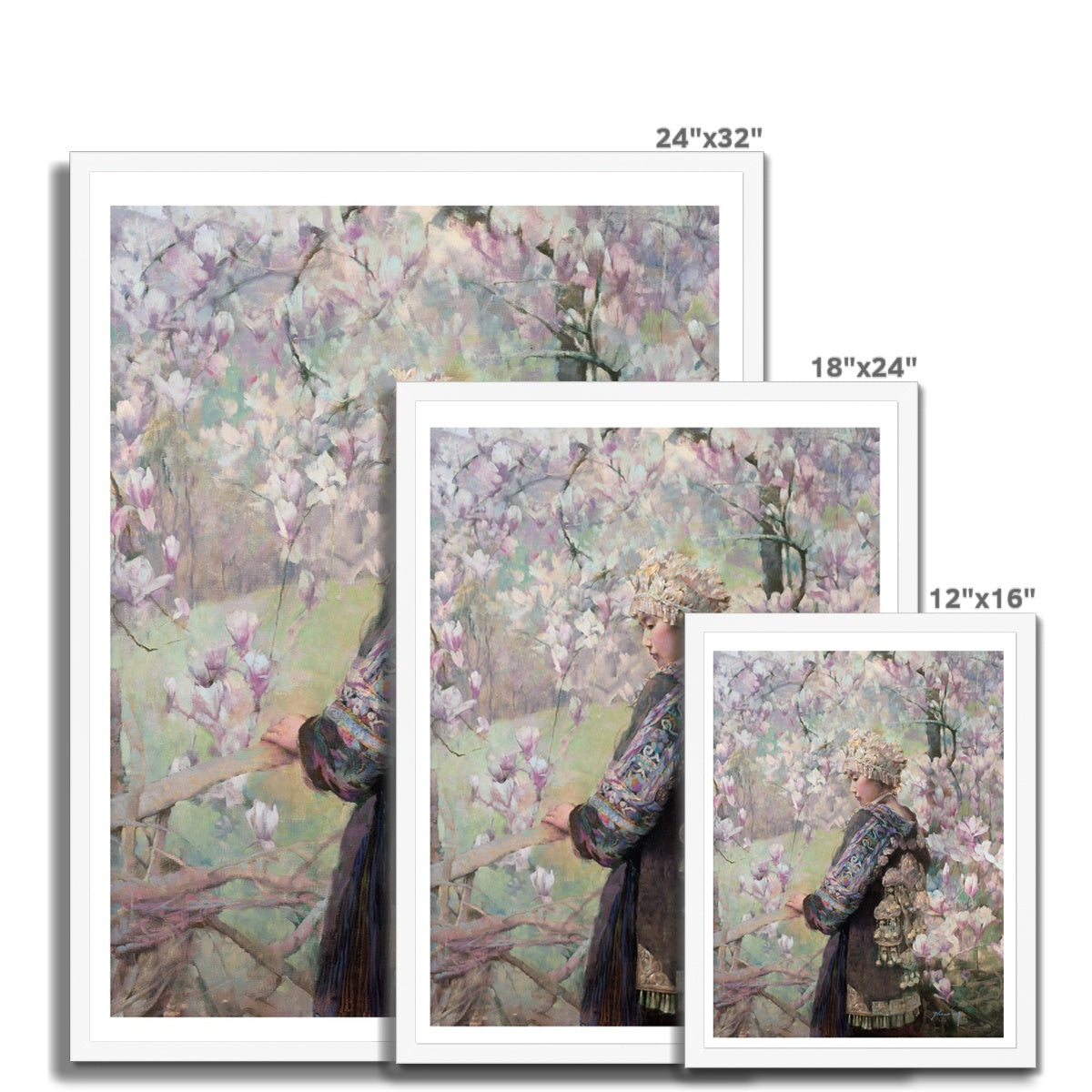Magnolias Framed Print
